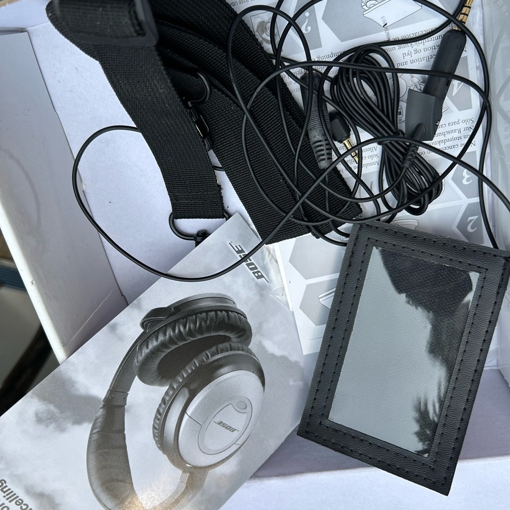 Bose Black Over-Ear Headphones with Accessories